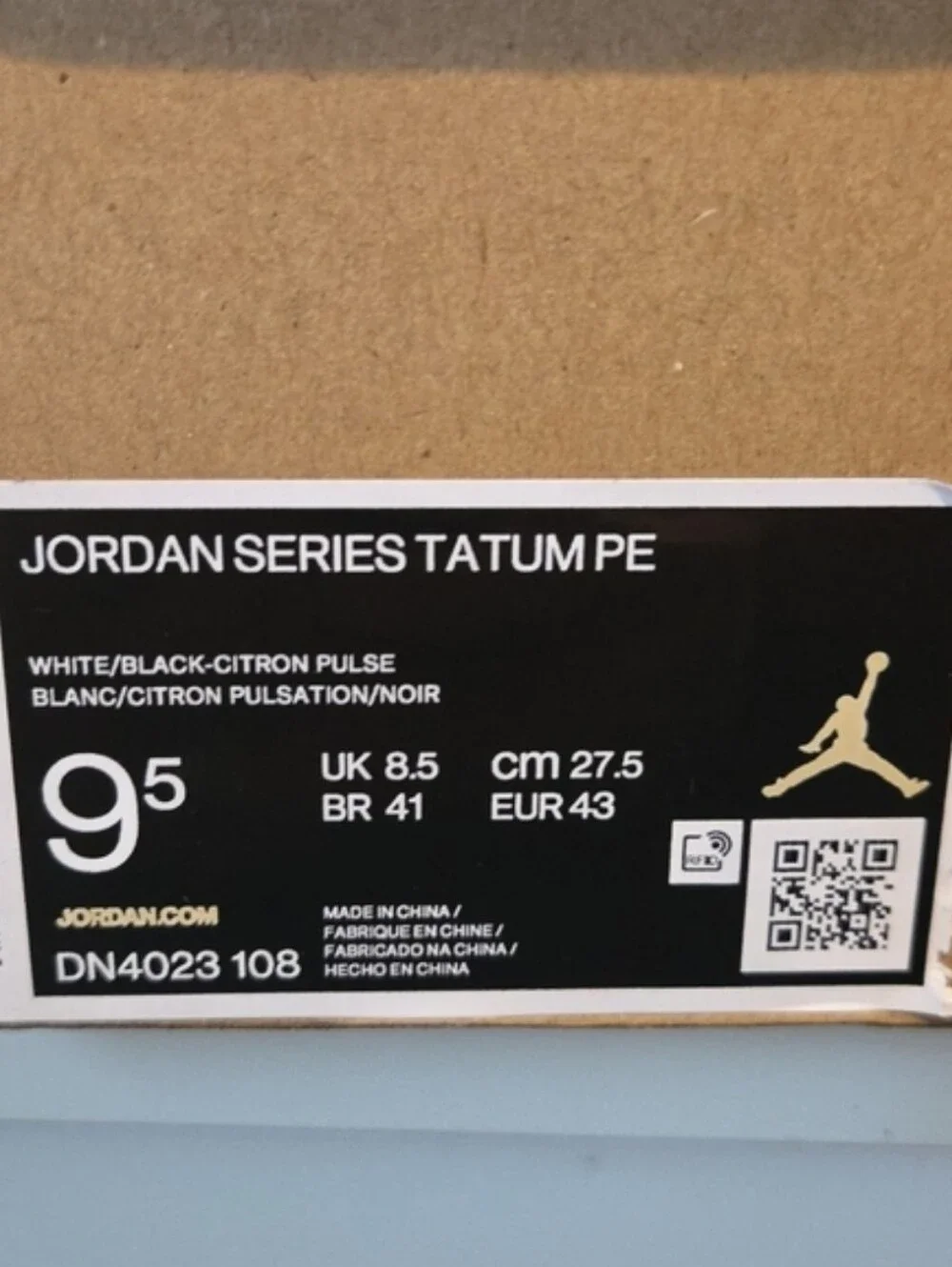 Jordan Series Tatum PE Taco Jay White Low Top Sneakers Size 9.5